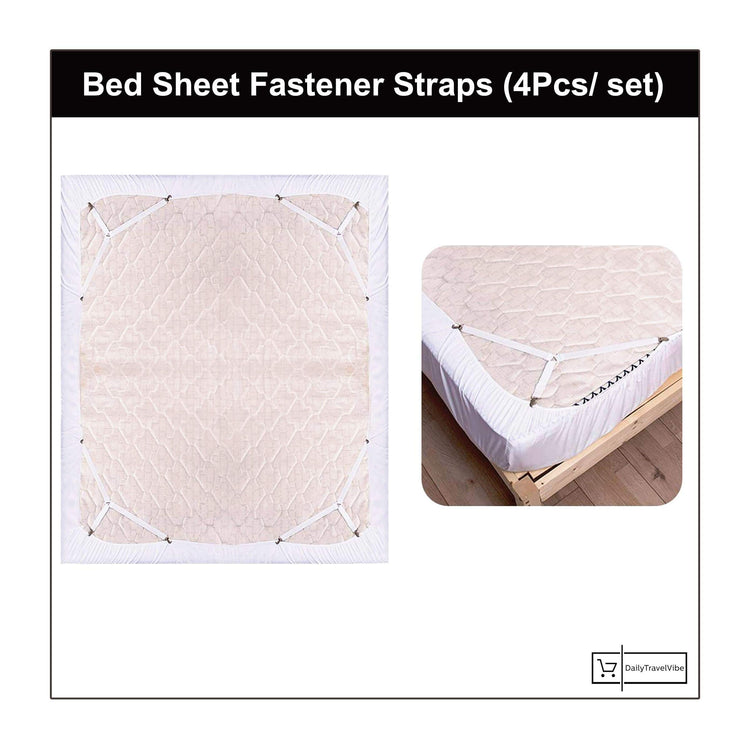 Bed Sheet Fastener Straps (4Pcs/ set)