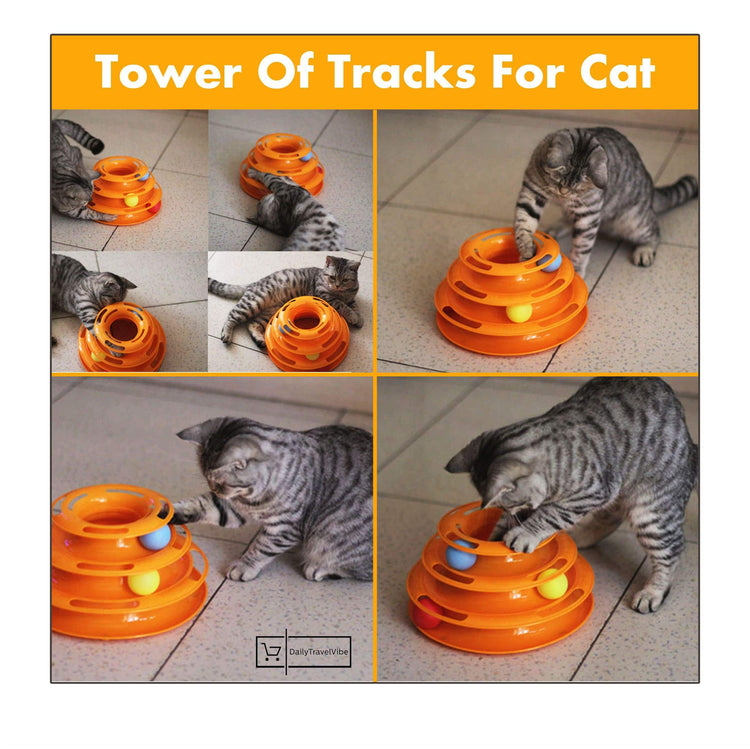 Tower Of Tracks For Cat