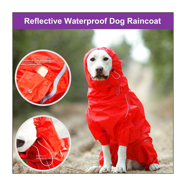 Reflective Waterproof Dog Raincoat