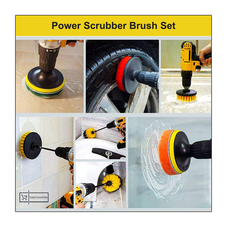 Power Scrubber Brush Set