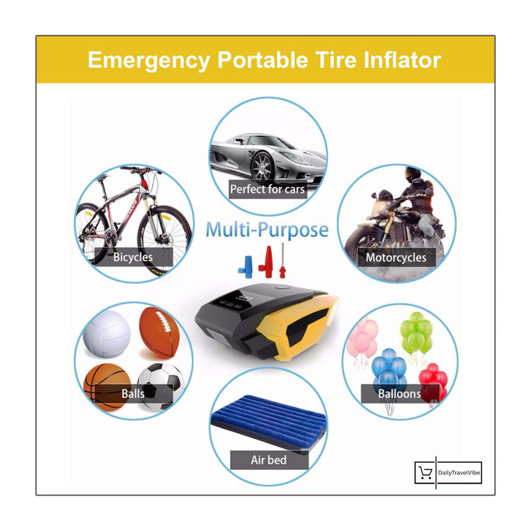 Emergency Portable Tire Inflator