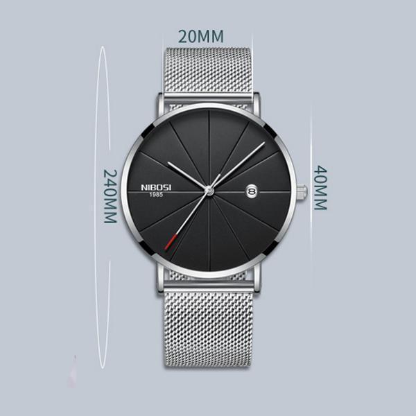 Waterproof Mesh Strap Analog Quartz Watch