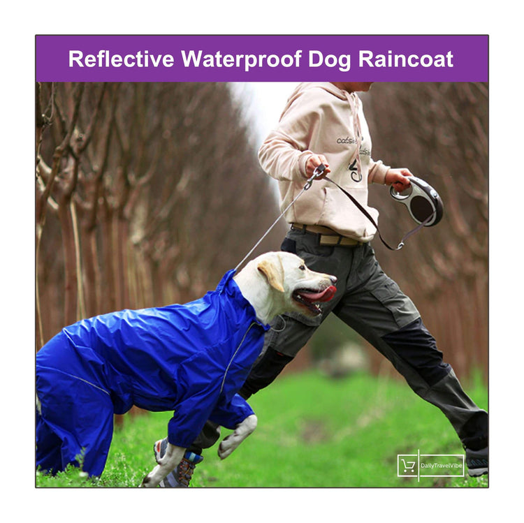 Reflective Waterproof Dog Raincoat