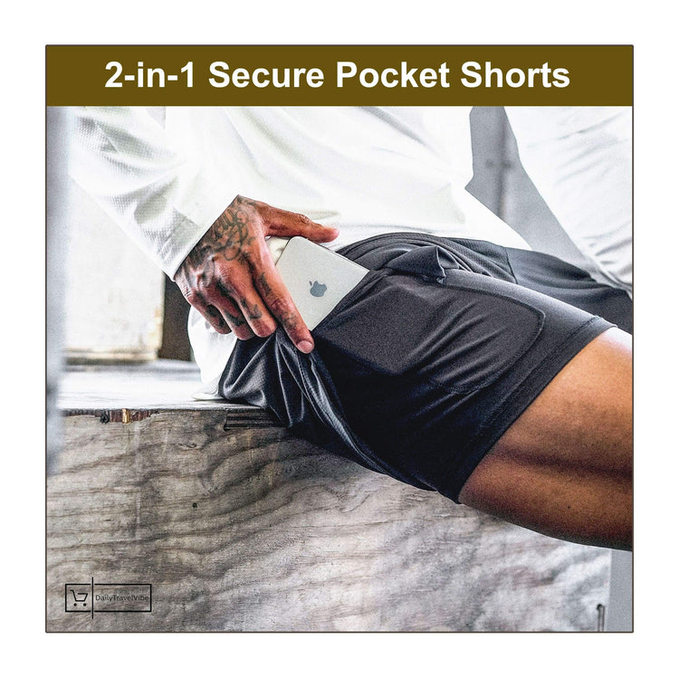 2-in-1 Secure Pocket Shorts