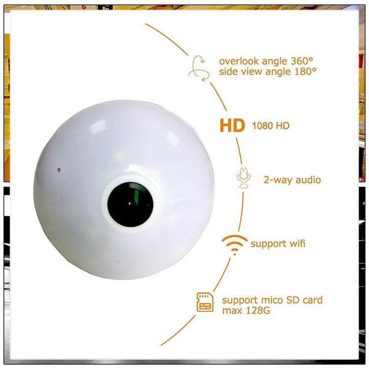 Light Bulb Wifi Security Camera