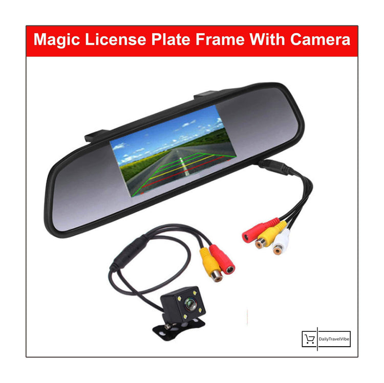 Magic License Plate Frame With Camera