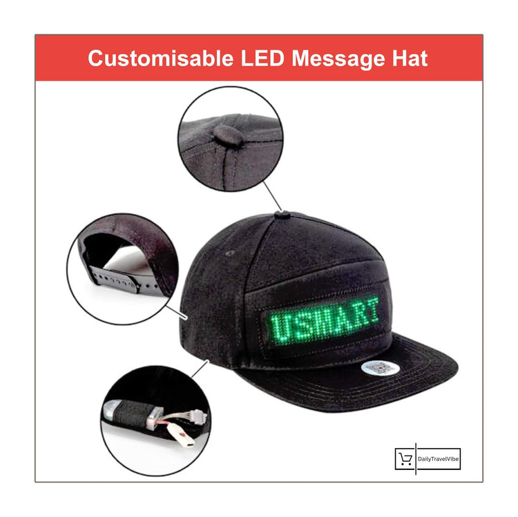 Customisable LED Message Hat