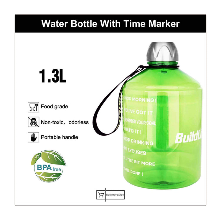 Water Bottle With Time Marker