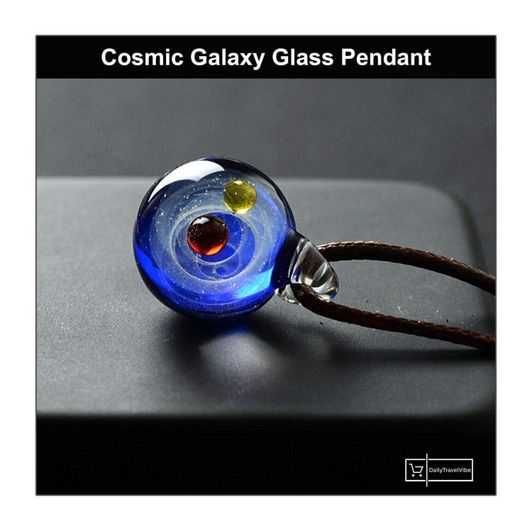 Cosmic Galaxy Glass Pendant