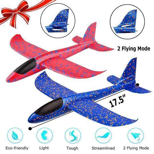 Foam Plastic Flying Glider Airplane(2PCS)