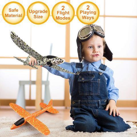 Foam Plastic Flying Glider Airplane(2PCS)