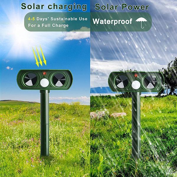 Animals Repeller Solar Power Repellent Deterrent Outdoor Home Garden