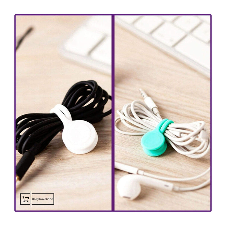 Magnetic Silicon Cable Organiser (3 pcs/set)