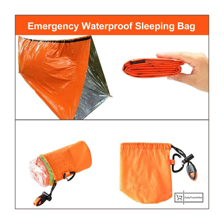 2x Emergency Waterproof Sleeping Bag