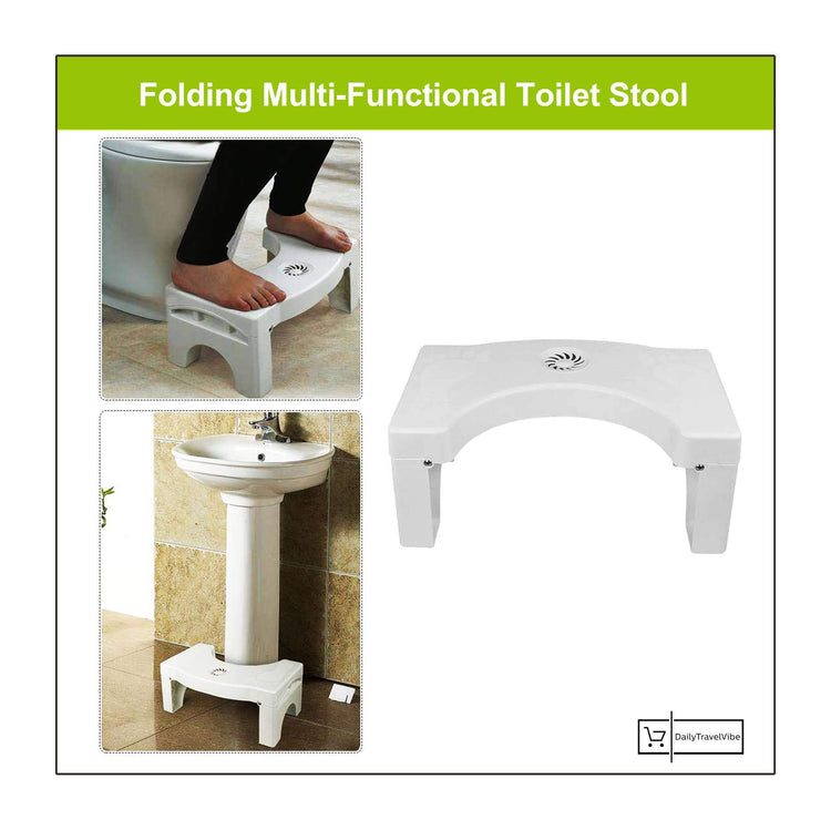 Folding Multi-Functional Toilet Stool