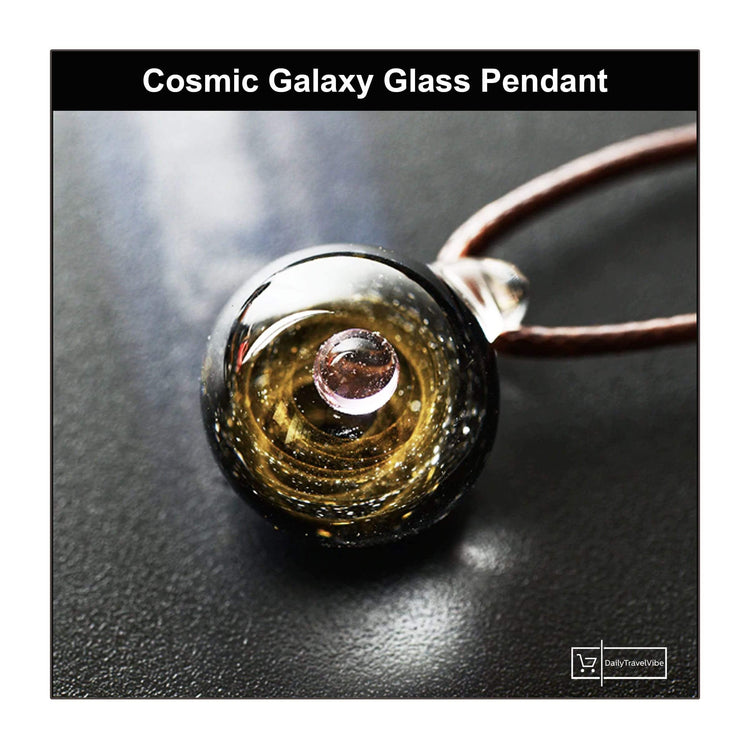 Cosmic Galaxy Glass Pendant