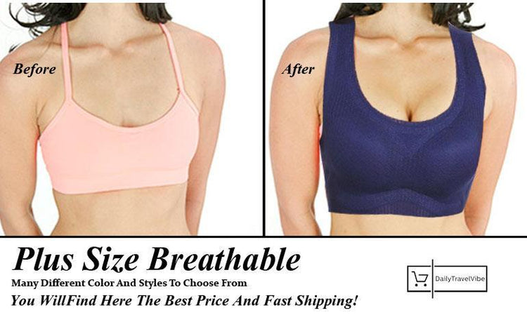 Plus Size Breathable Sports Bra