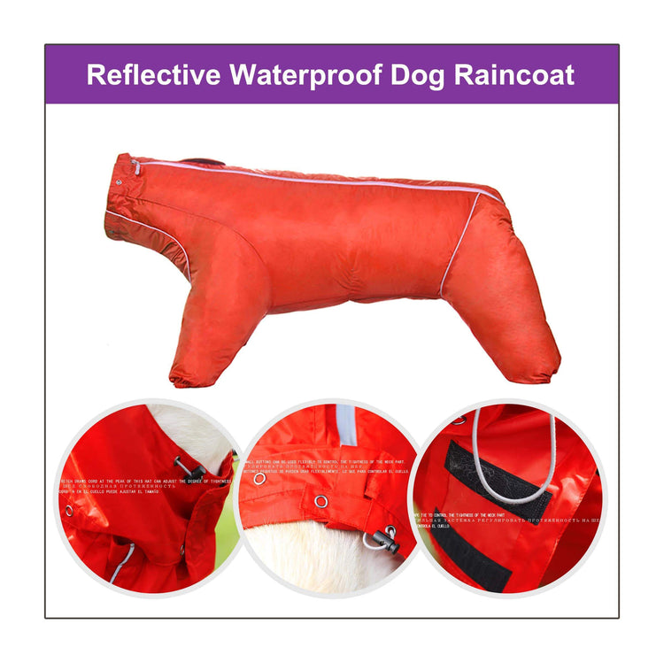 Reflective Waterproof Dog Raincoat