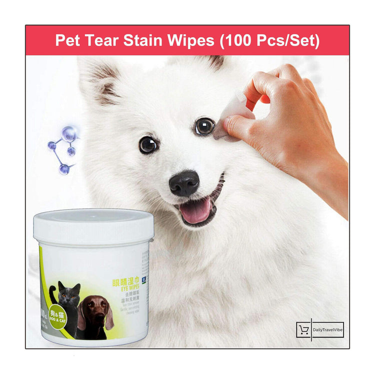 Pet Tear Stain Wipes (100 Pcs/Set)