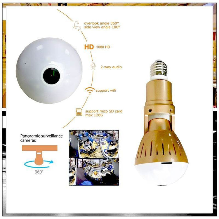 Light Bulb Wifi Security Camera