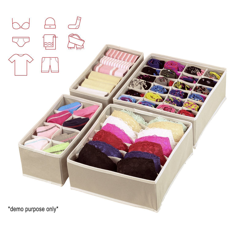 Foldable Closet Underwear Organizer (4 PCS)