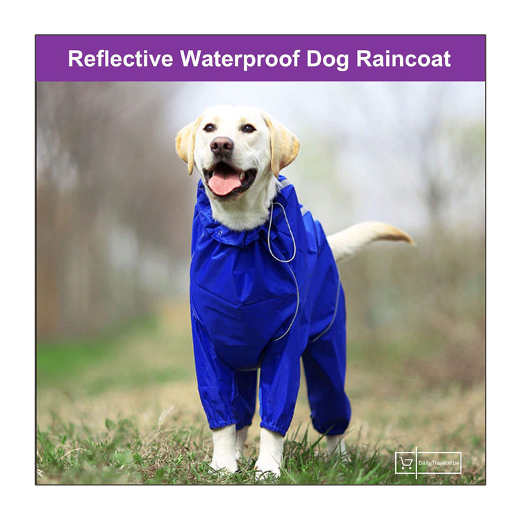 Reflective Waterproof Dog Raincoat