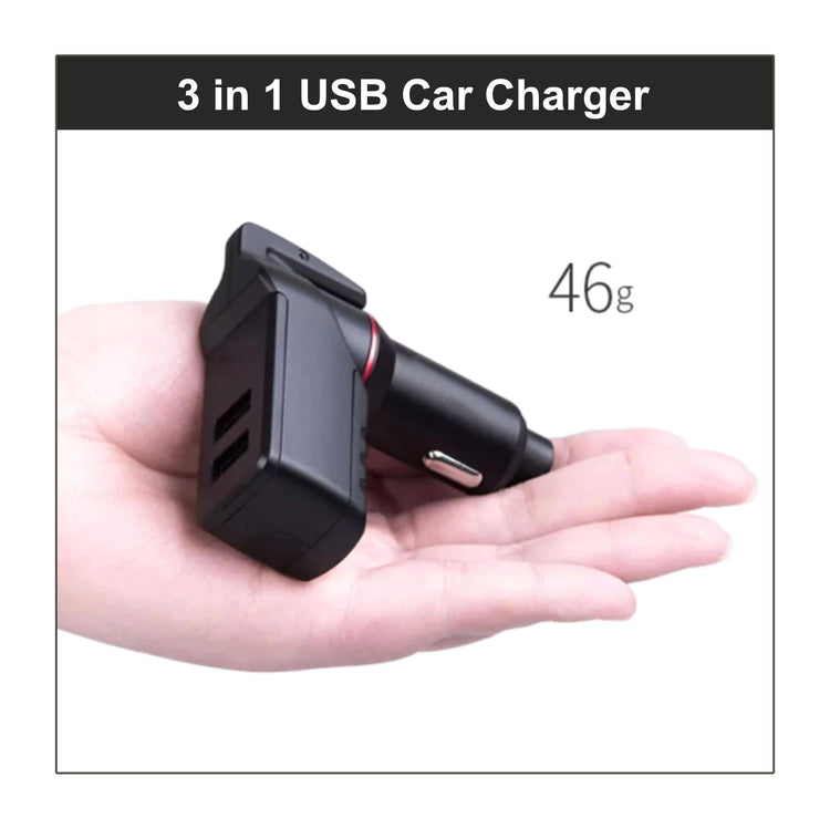 3 in 1 USB Car Charger