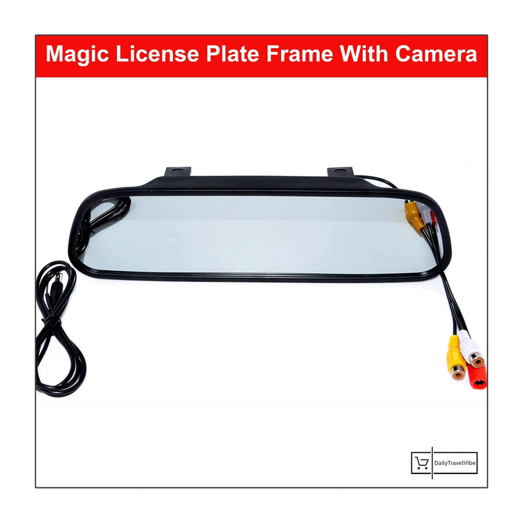 Magic License Plate Frame With Camera