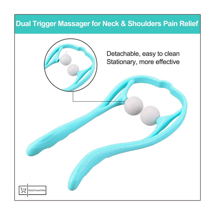 Dual Trigger Massager for Neck & Shoulders Pain Relief