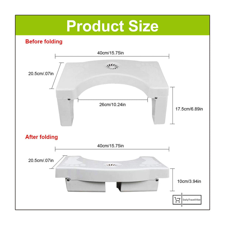 Folding Multi-Functional Toilet Stool