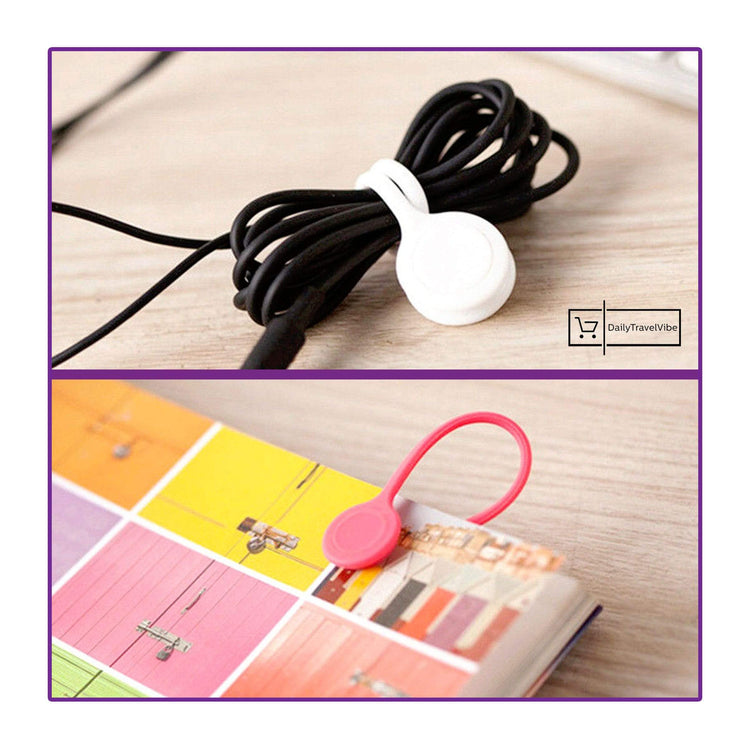 Magnetic Silicon Cable Organiser (3 pcs/set)