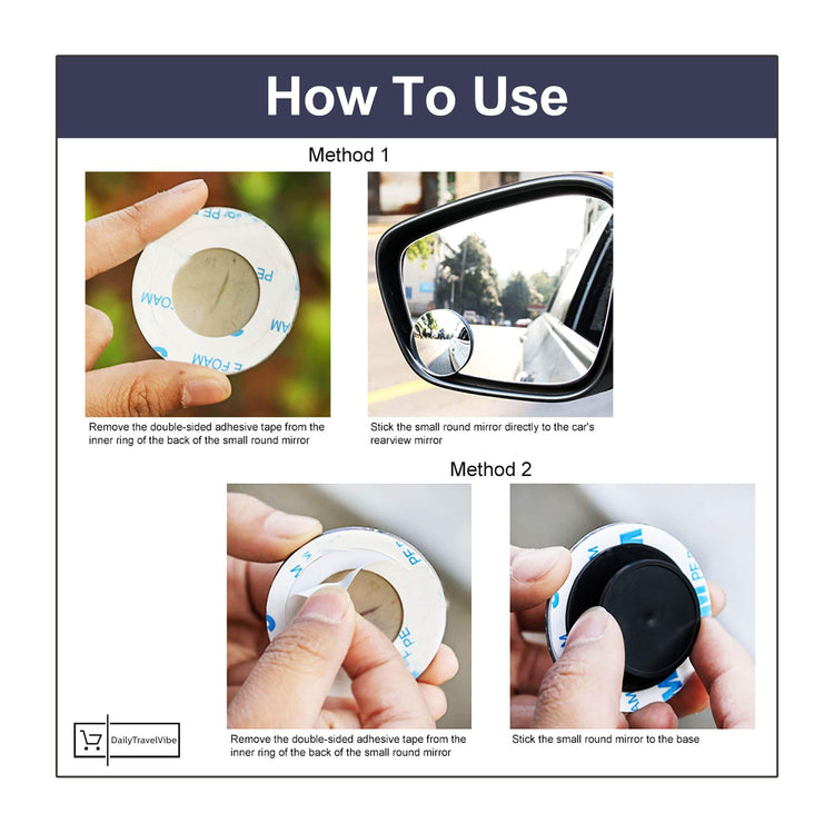 Blind Spot Mirror (2pcs/pack)