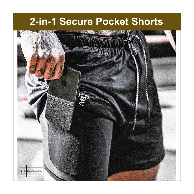 2-in-1 Secure Pocket Shorts