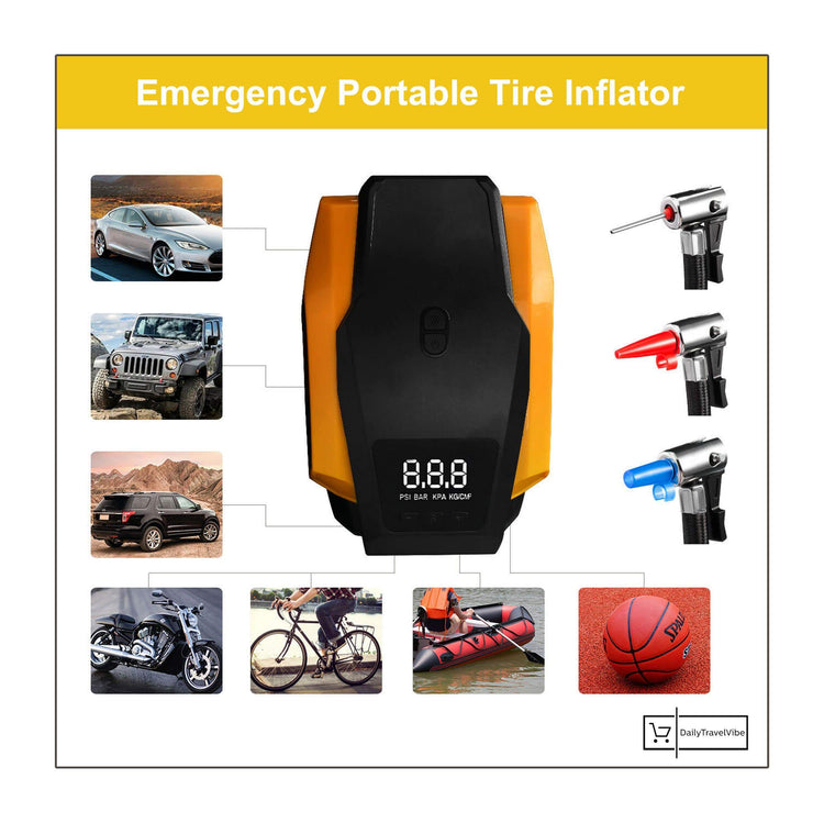 Emergency Portable Tire Inflator