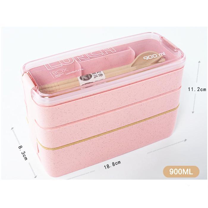 Wheat Straw Lunch Box Container (3 Layers)