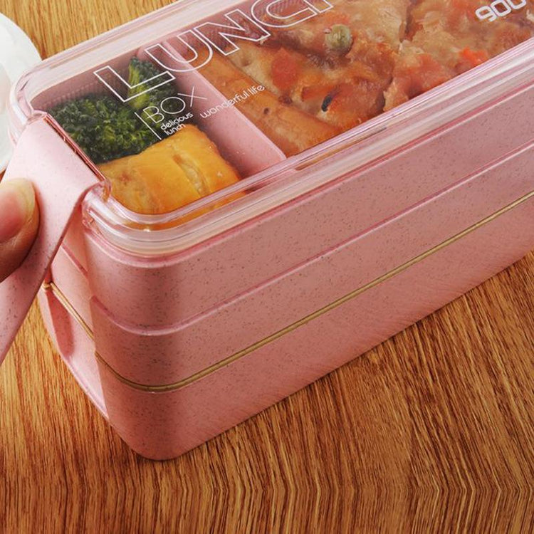 Wheat Straw Lunch Box Container (3 Layers)