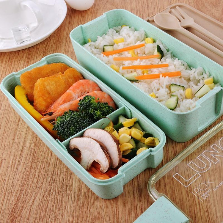 Wheat Straw Lunch Box Container (3 Layers)