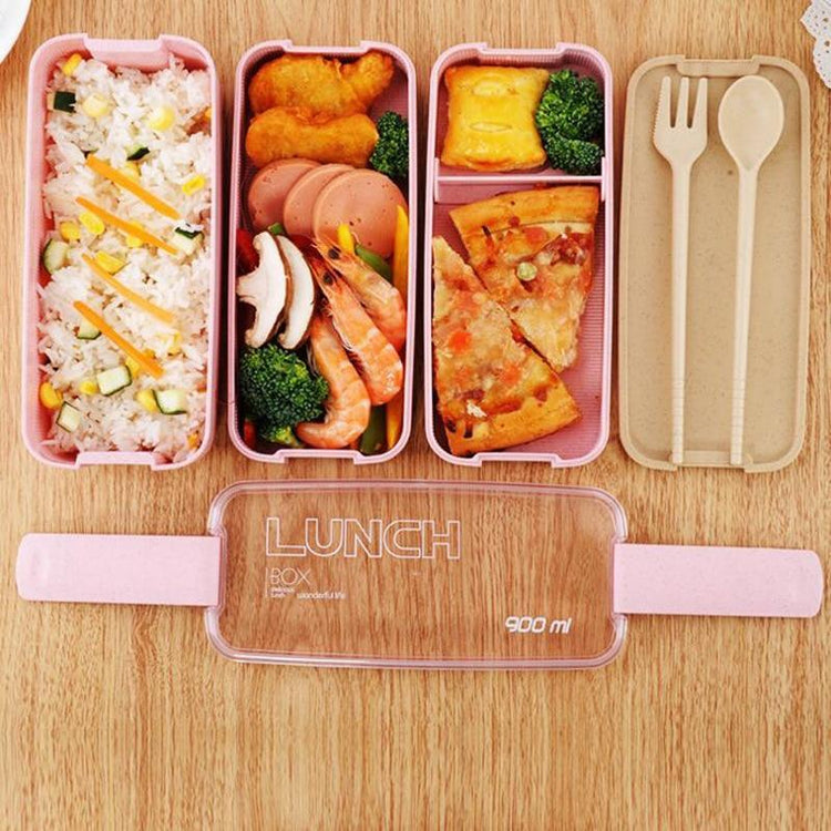 Wheat Straw Lunch Box Container (3 Layers)