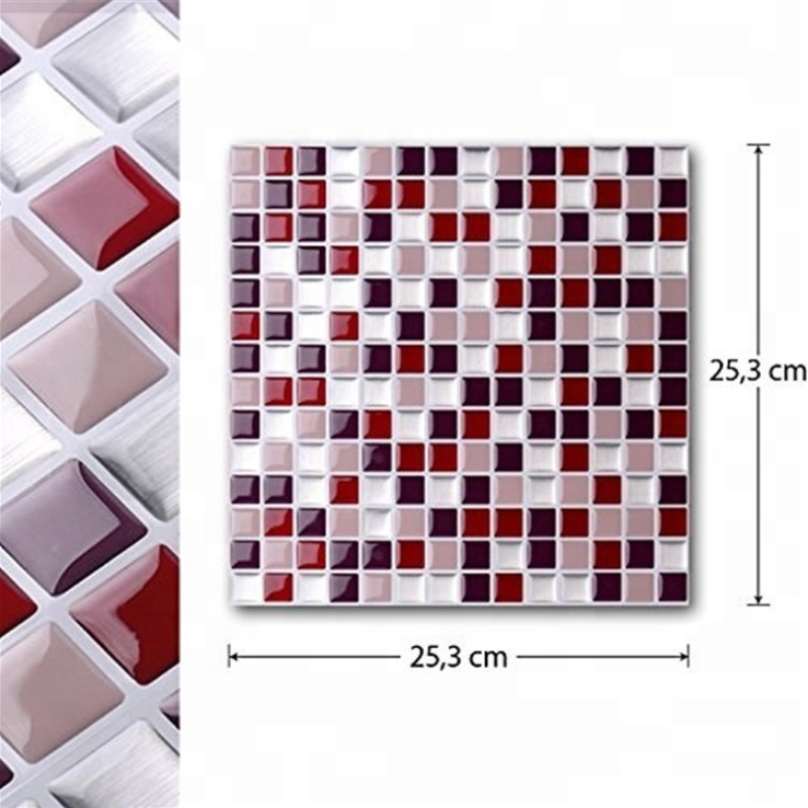 Hot Sale! 3D Mosaic Tile Self-adhesive Stickers(4 PCS)