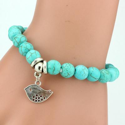 Love Turquoise Charm Bracelets