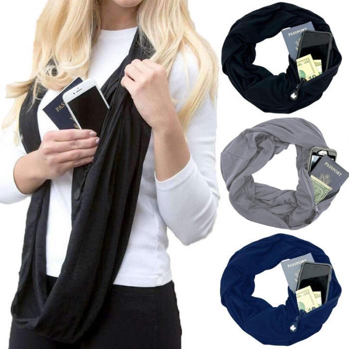 Anti-Theft Infinity Pokcet Scarf