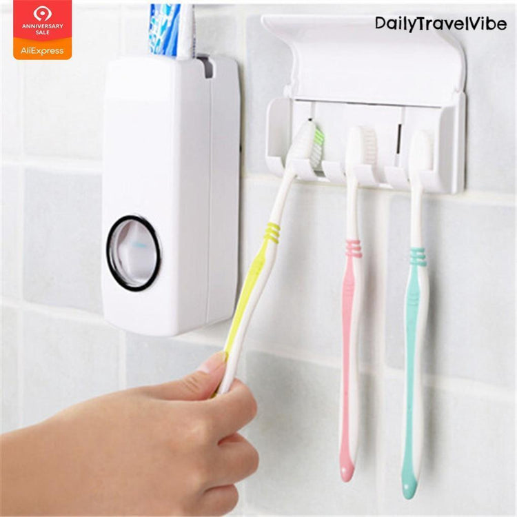 Automatic Toothpaste Dispenser Holder Set