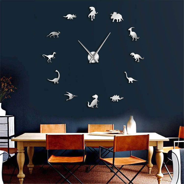 Dinosaur Frameless Wall Clock