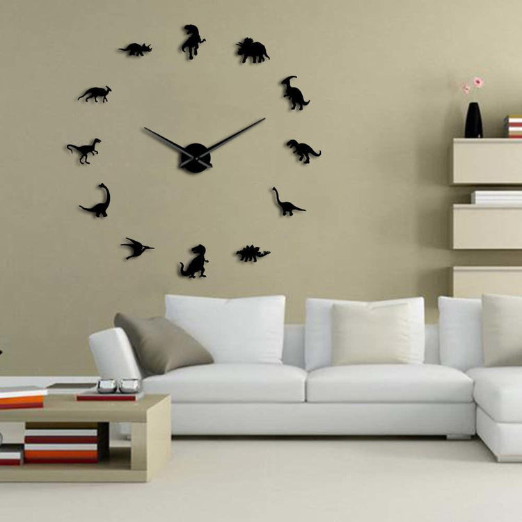 Dinosaur Frameless Wall Clock