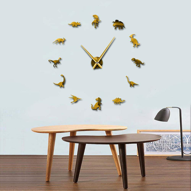 Dinosaur Frameless Wall Clock