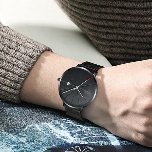 Waterproof Mesh Strap Analog Quartz Watch