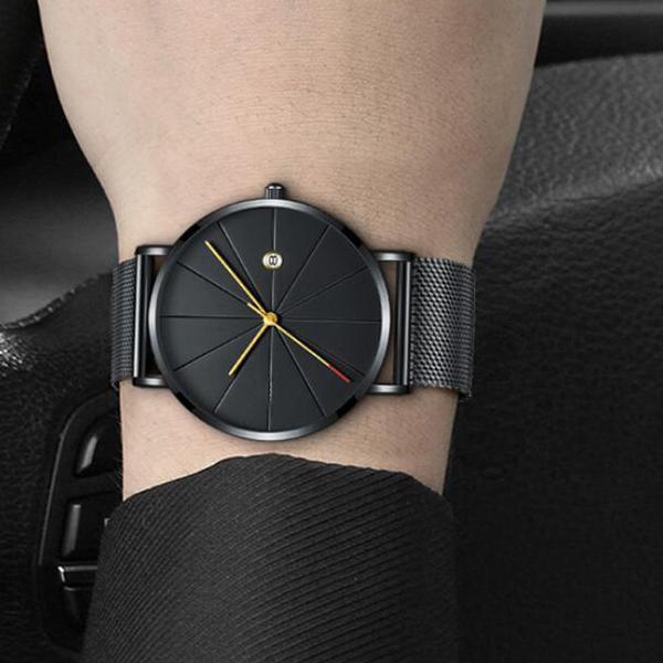 Waterproof Mesh Strap Analog Quartz Watch