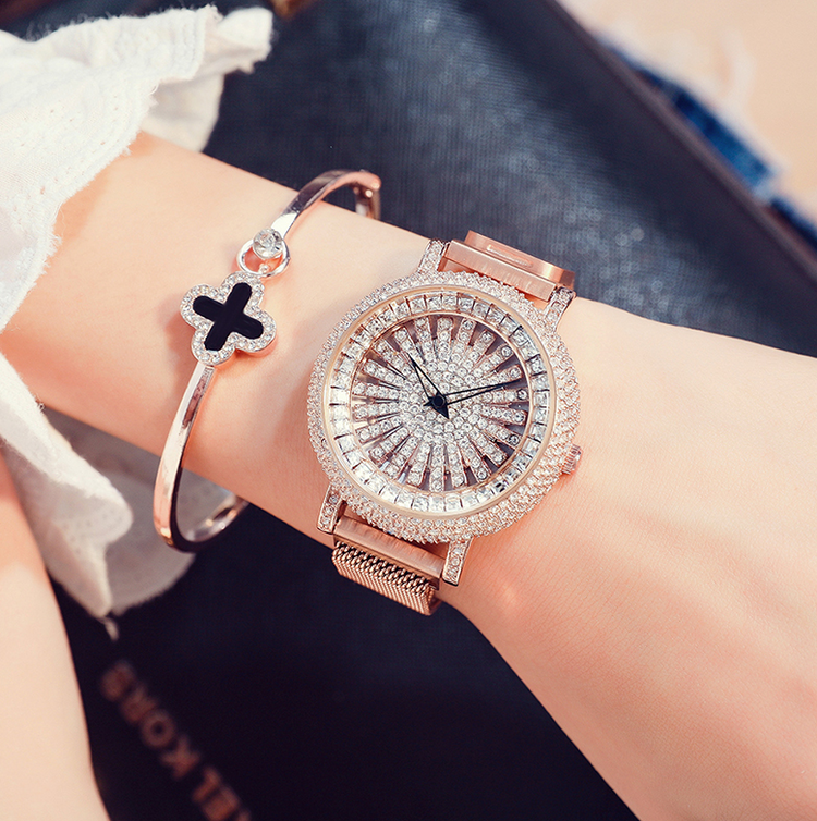 Good luck Rotate Rhinestone Watches