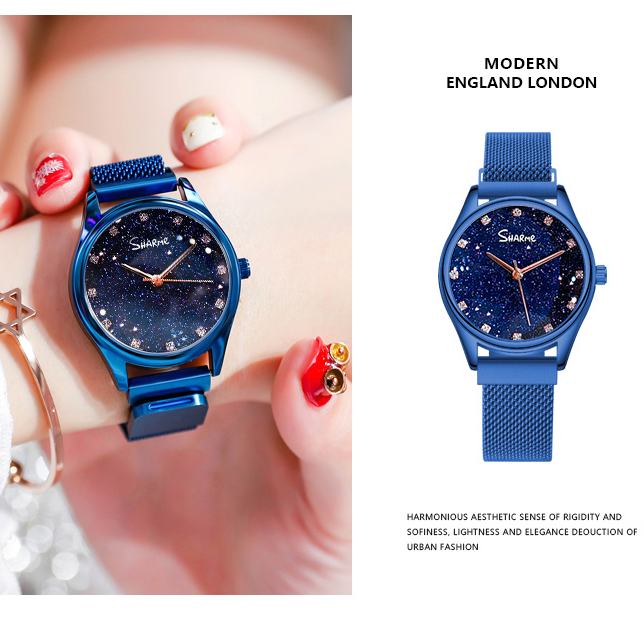 Women Magnetic Chain Starry sky watches