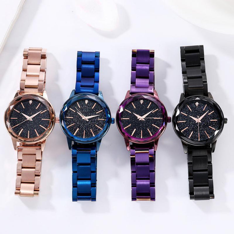 Starry Sky Waterproof Stainless Steel Strip Watch